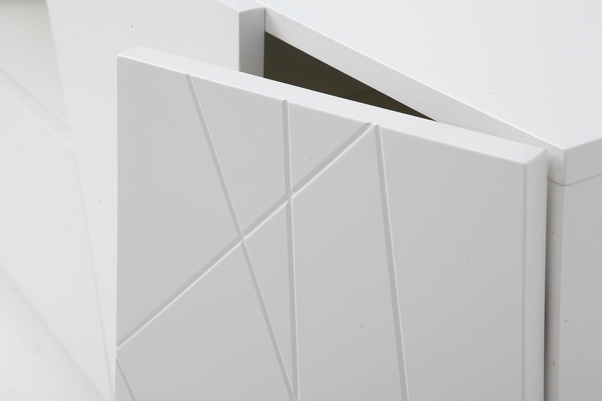 Mobile TV design bianco opaco ALESSIA