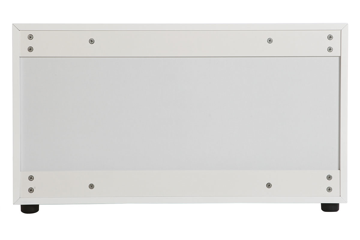 Mobile TV design bianco opaco L90 cm 2 porte MARK