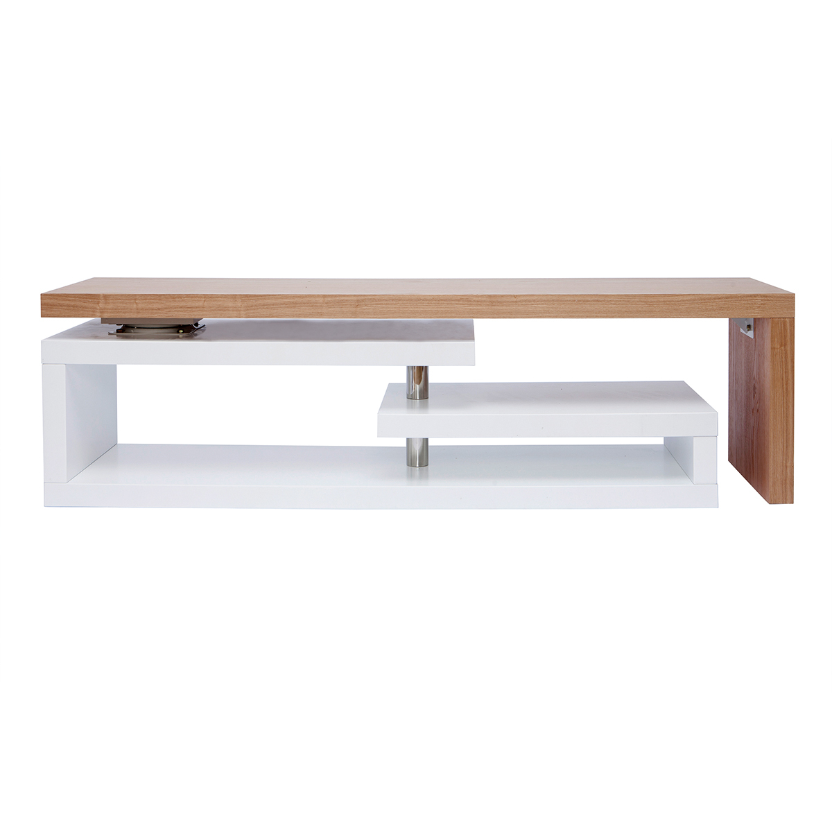 Mobile TV design componibile bianco e legno MAX