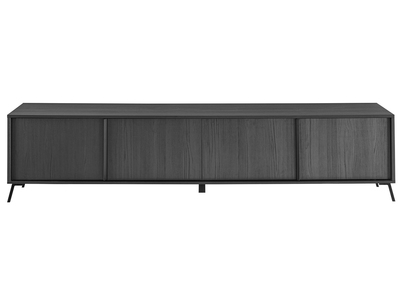 Mobile TV design finitura legno nero opaco L205 cm NEMA