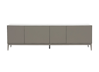 Mobile TV design grigio con ripostigli L180 cm GRAY
