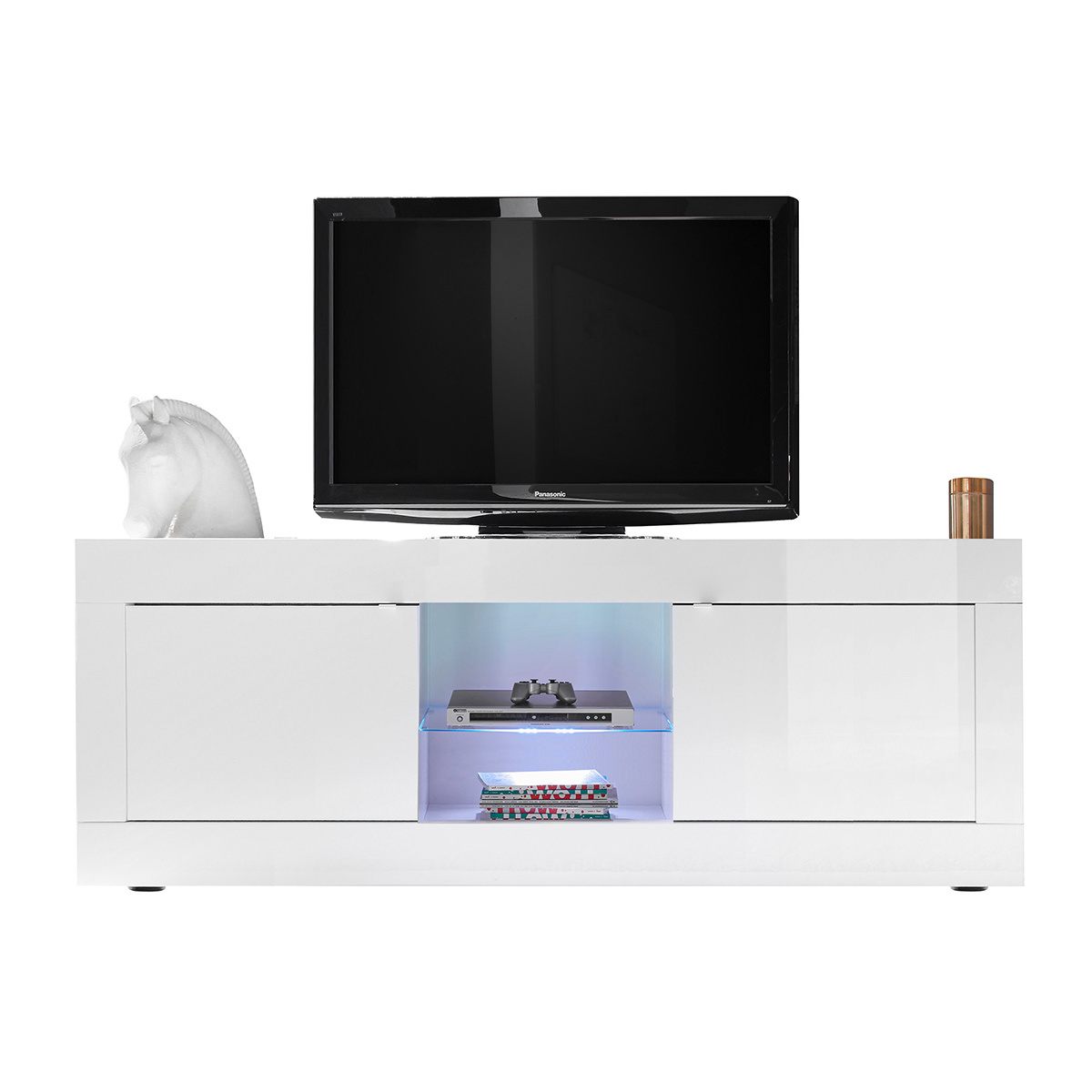 Mobile TV design laccato bianco 180 cm LATTE
