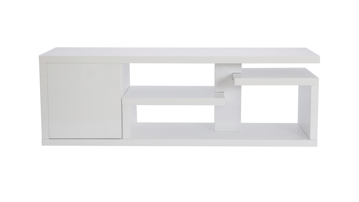 Mobile TV design laccato bianco lucido L 150 cm HALTON