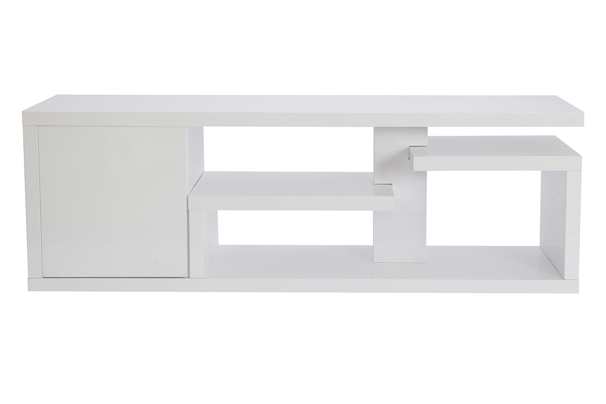 Mobile TV design laccato bianco lucido L 150 cm HALTON