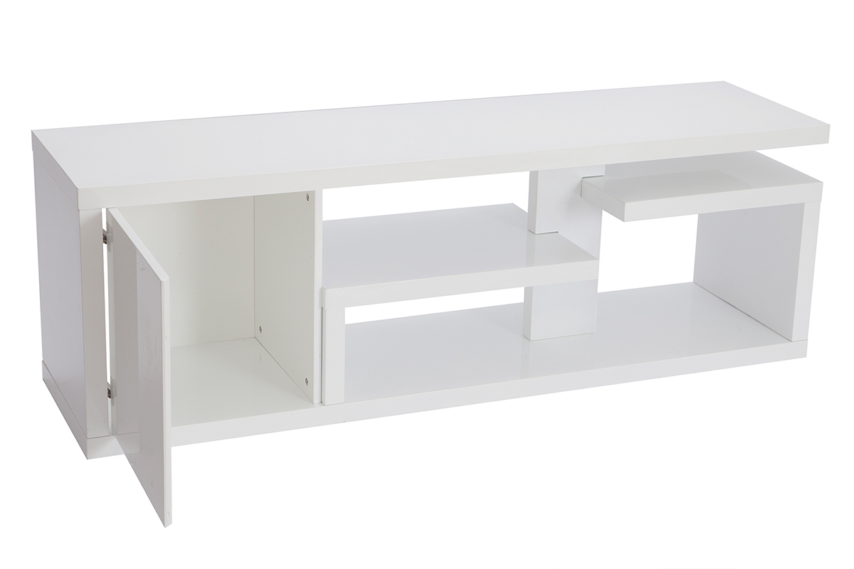 Mobile TV design laccato bianco lucido L 150 cm HALTON