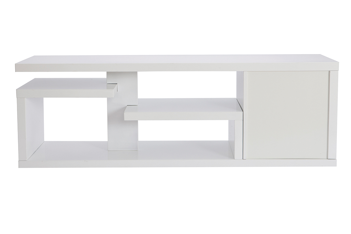 Mobile TV design laccato bianco lucido L 150 cm HALTON