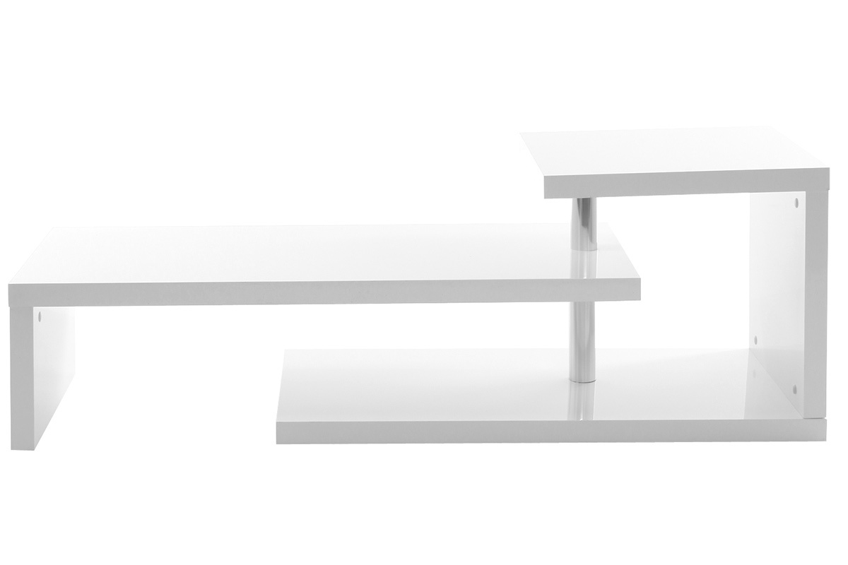 Mobile TV design laccato bianco TURN