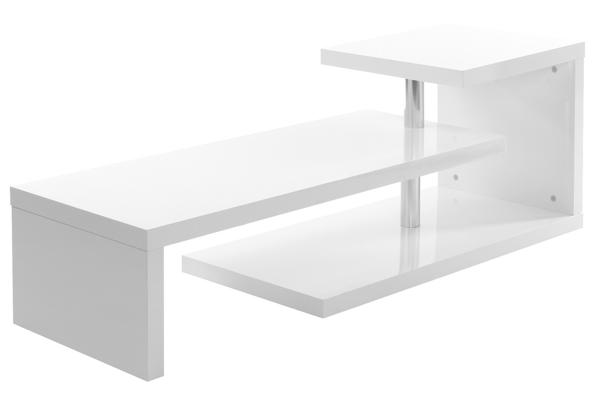 Mobile TV design laccato bianco TURN