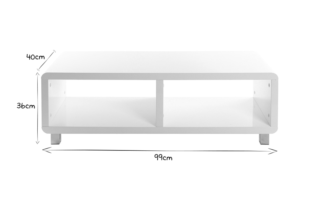 Mobile TV design laccato nero PIXY