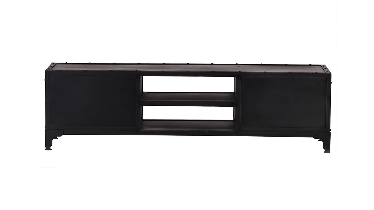 Mobile TV design metallo nero 150cm FACTORY