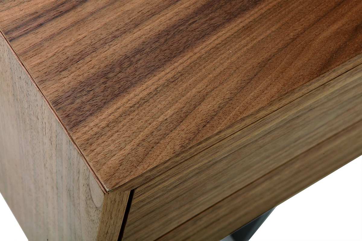 Mobile TV design vintage chiuso noce MANNY