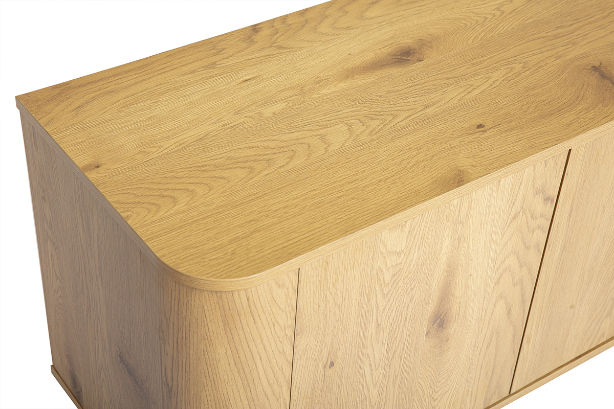 MOBILE TV finitura legno chiaro rovere 4 ante L180 cm NEGAN