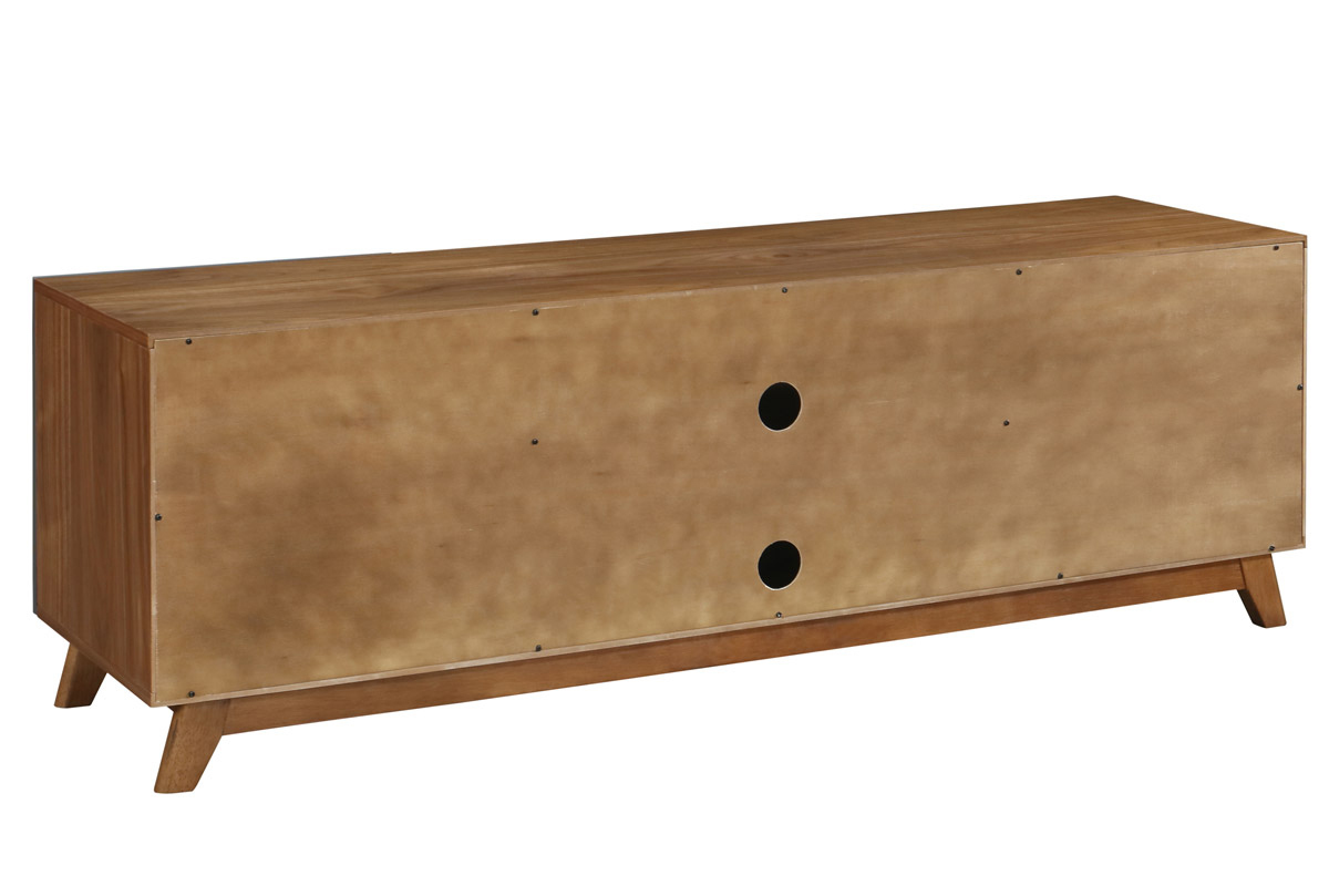 Mobile TV grigio antracite e noce NEELA