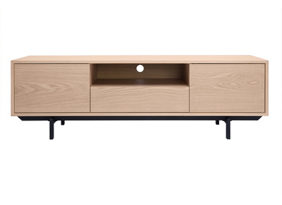 Mobile TV in finitura legno di quercia con nicchia aperta L160 cm MANNY