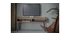 Mobile TV in legno di acacia e metallo nero ALVIN