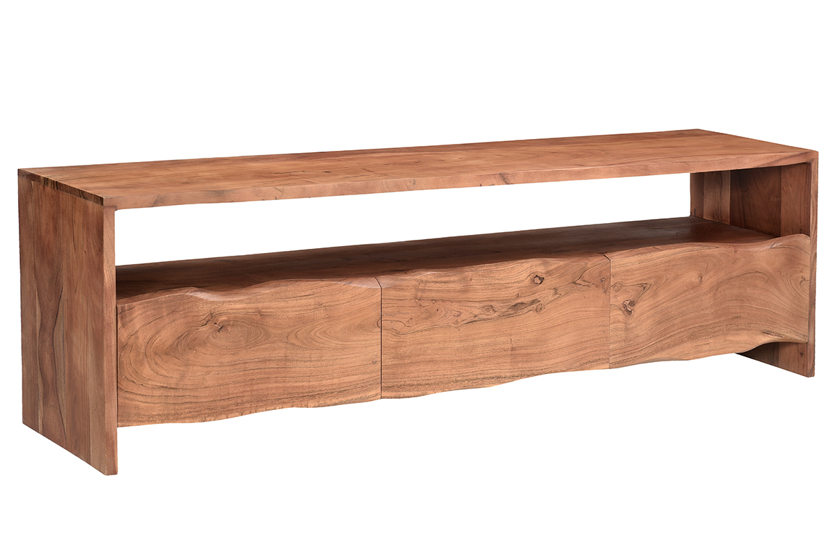 Mobile TV in legno massello 3 cassetti L180 cm BOHEMIAN