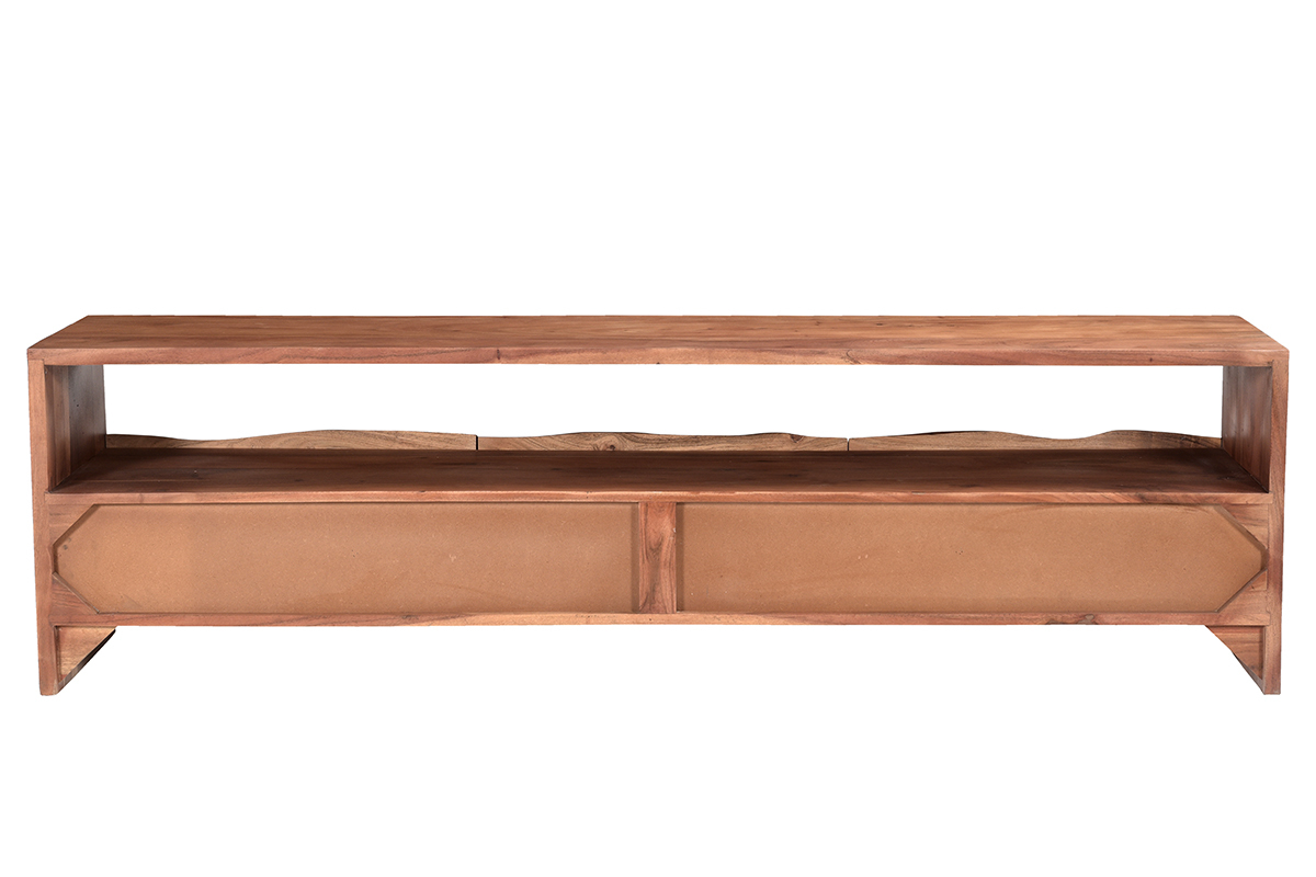 Mobile TV in legno massello 3 cassetti L180 cm BOHEMIAN