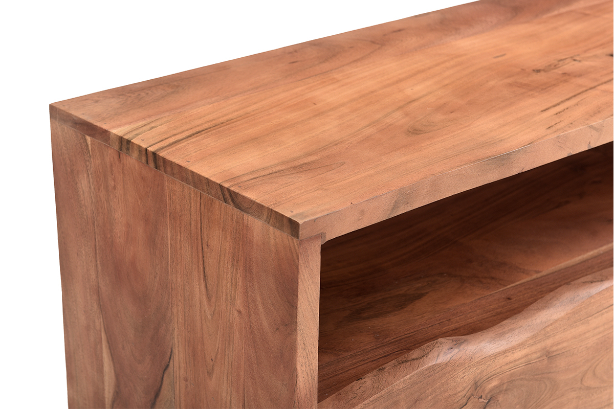 Mobile TV in legno massello 3 cassetti L180 cm BOHEMIAN