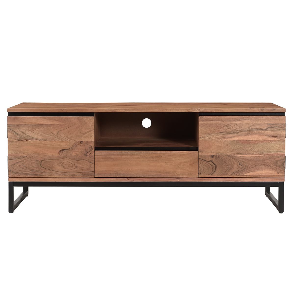 Mobile TV in legno massello di acacia L135 cm HOORN - Miliboo & Stéphane Plaza