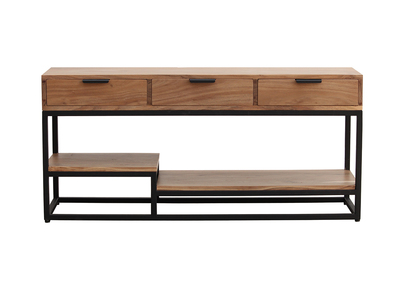 Mobile TV in massello di acacia e metallo 115 cm WARREN