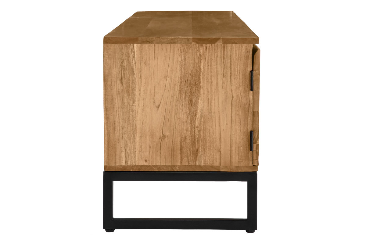 Mobile TV in massello di acacia L160 cm HOORN