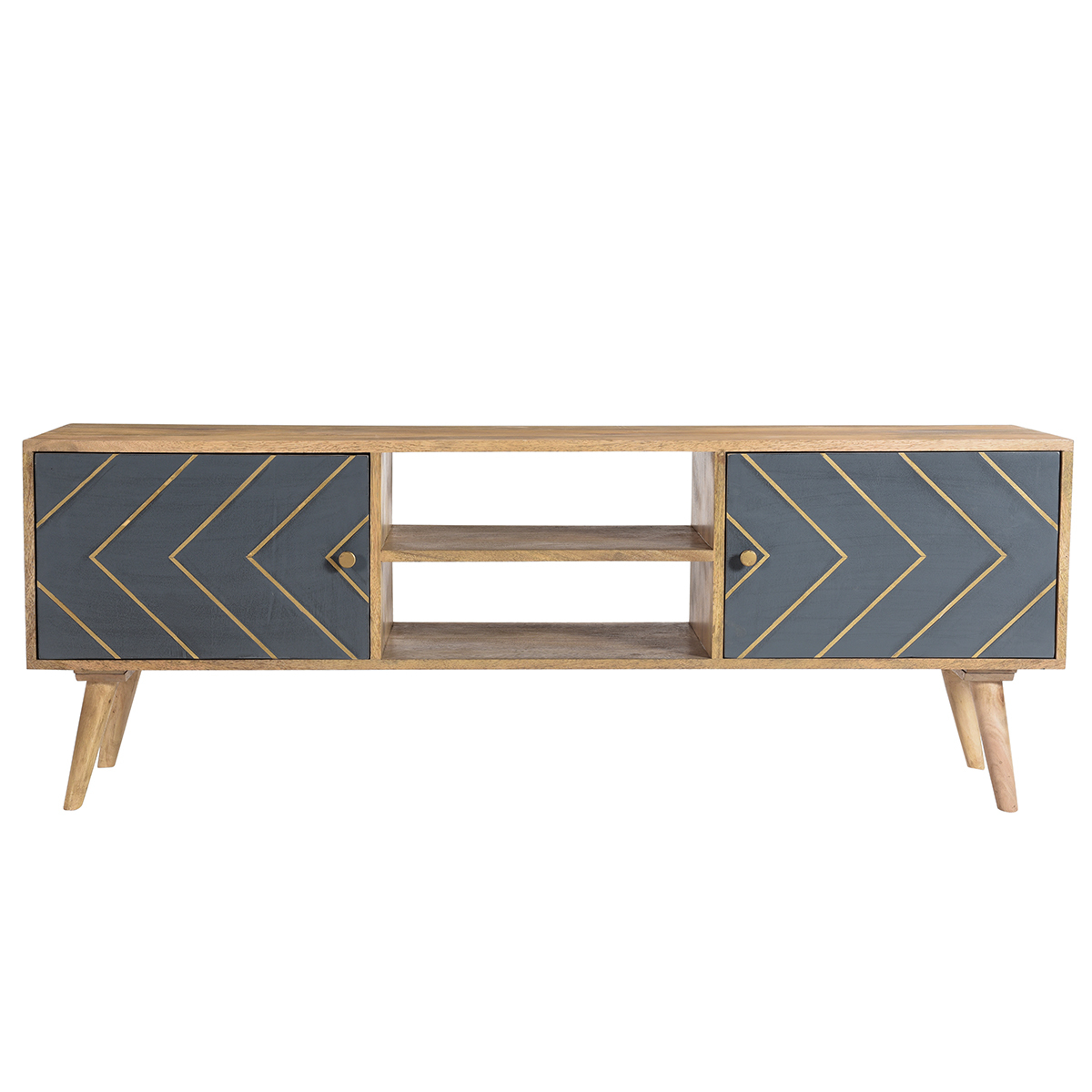 Mobile TV legno massello di mango 160 cm NIKITA