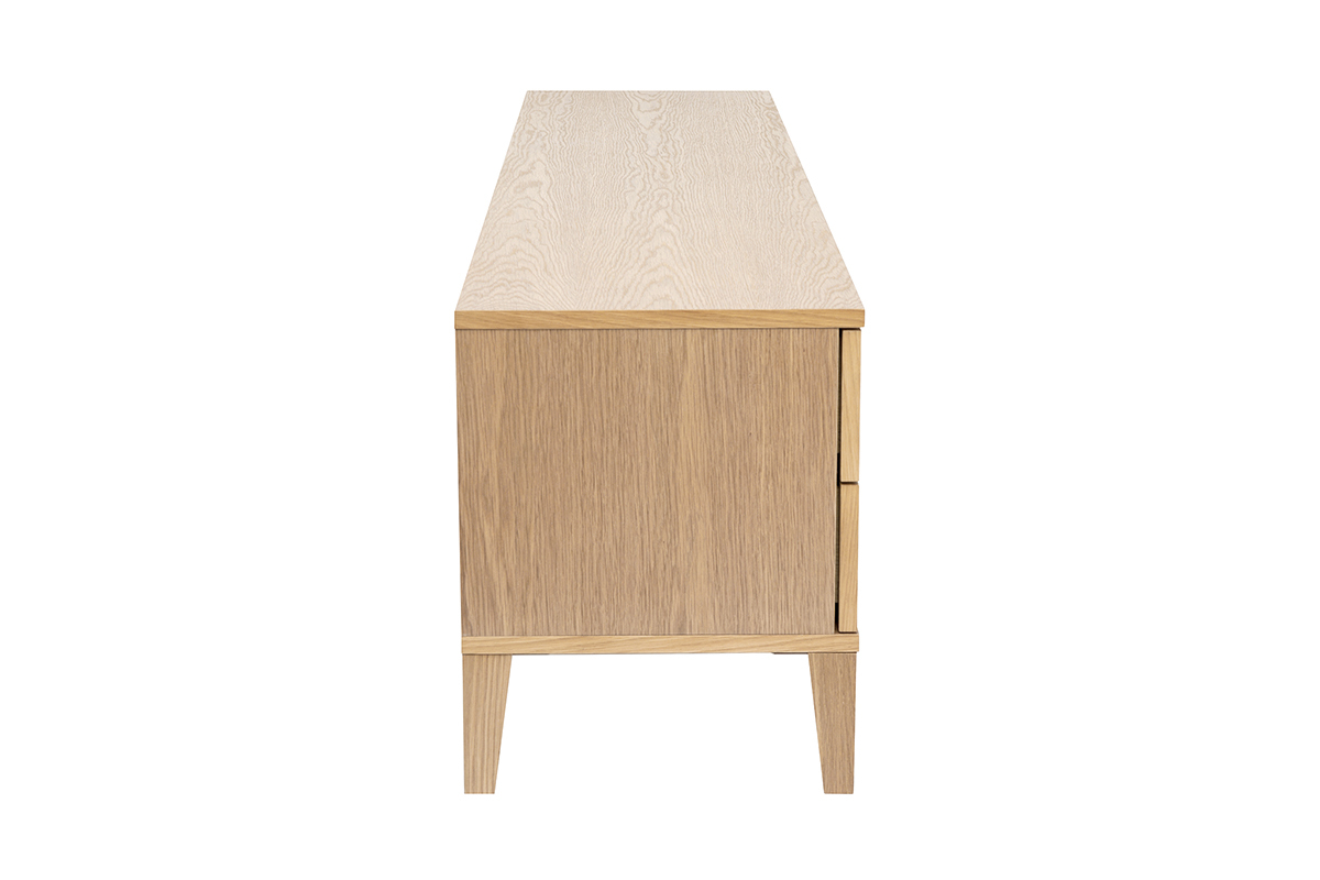 Mobile TV scandinavo legno chiaro L180 cm FREDDY