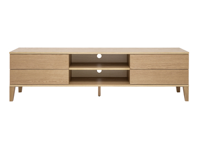 Mobile TV scandinavo legno chiaro L180 cm FREDDY