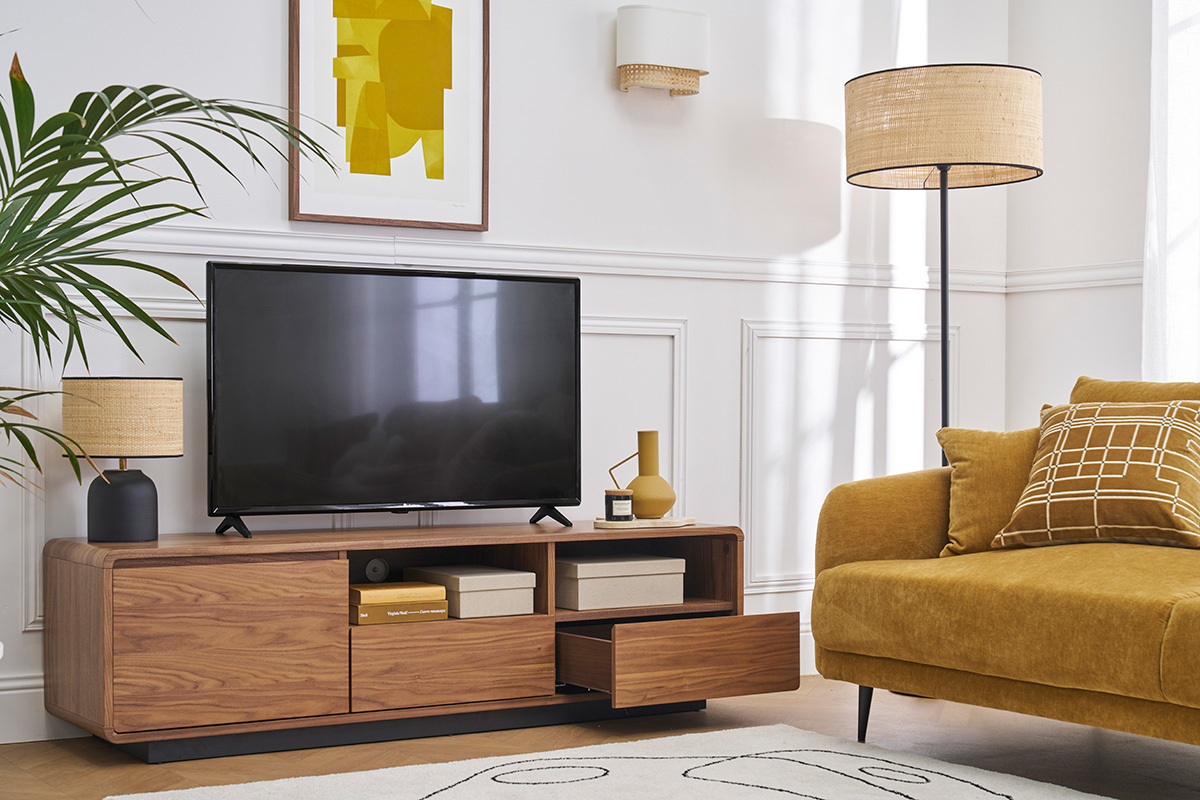 Mobile TV vintage finitura noce 160 cm JAKO