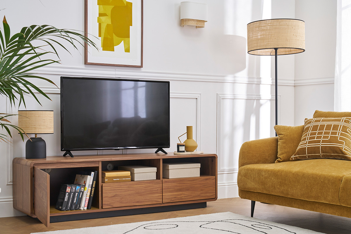 Mobile TV vintage finitura noce 160 cm JAKO