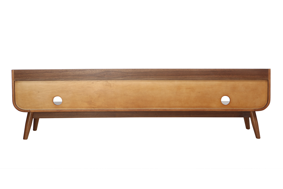 Mobile TV vintage in legno noce 180 cm HALLEN