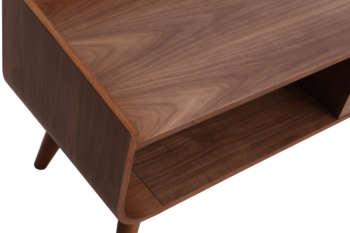 Mobile TV vintage in legno noce 180 cm HALLEN
