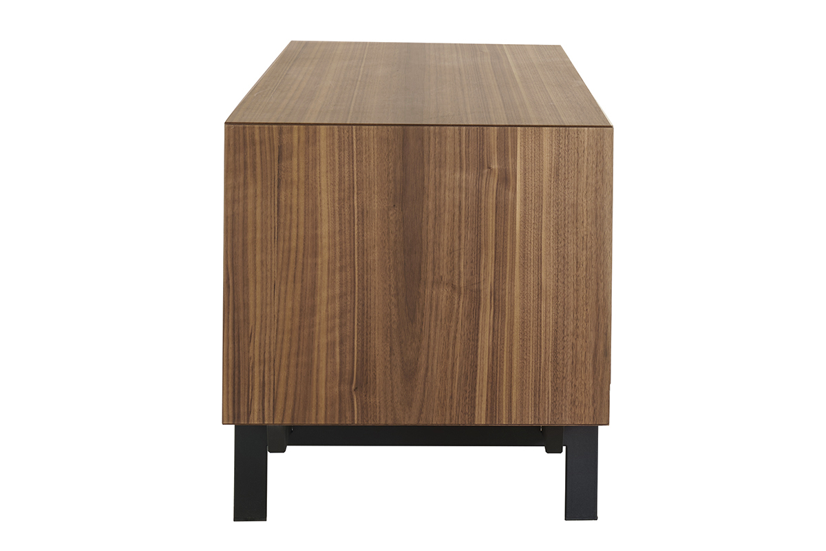 Mobile TV vintage noce e metallo L200 cm MANNY