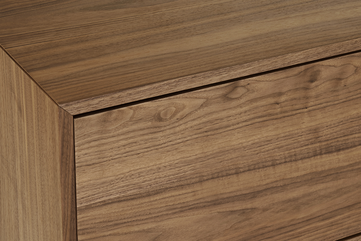 Mobile TV vintage noce e metallo L200 cm MANNY