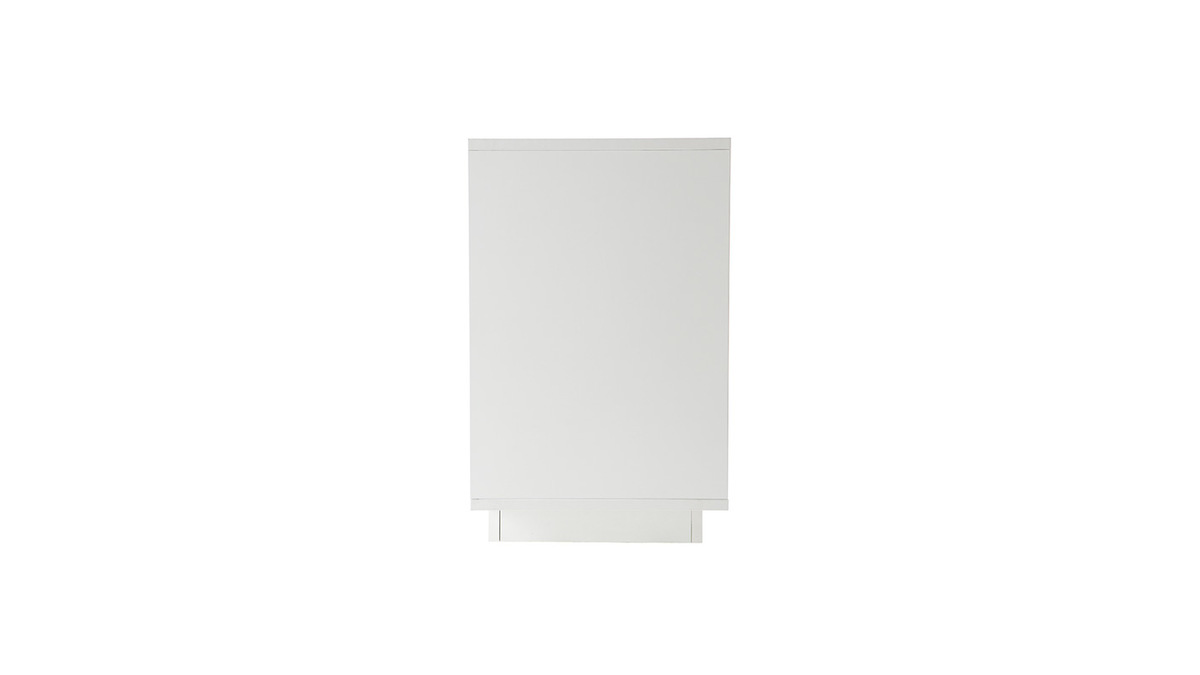 Mobiletto buffet 4 porte design Bianco e legno chiaro modello: LAND