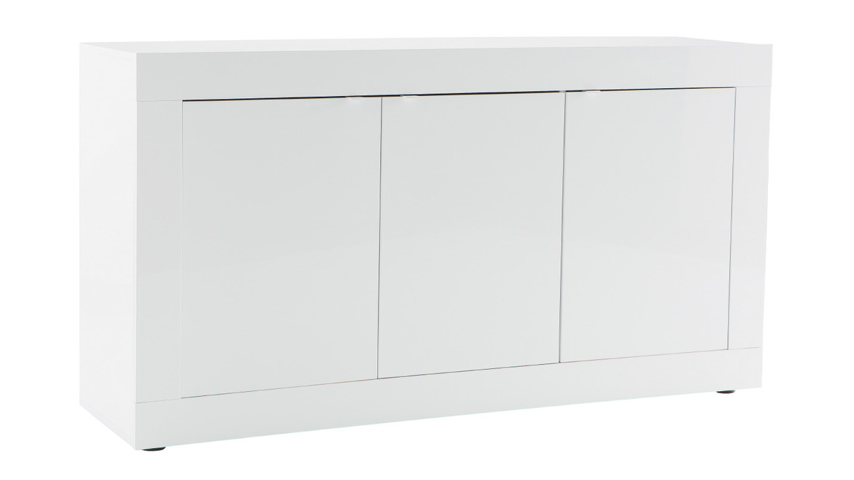 Mobiletto buffet design laccato bianco 160 cm LATTE