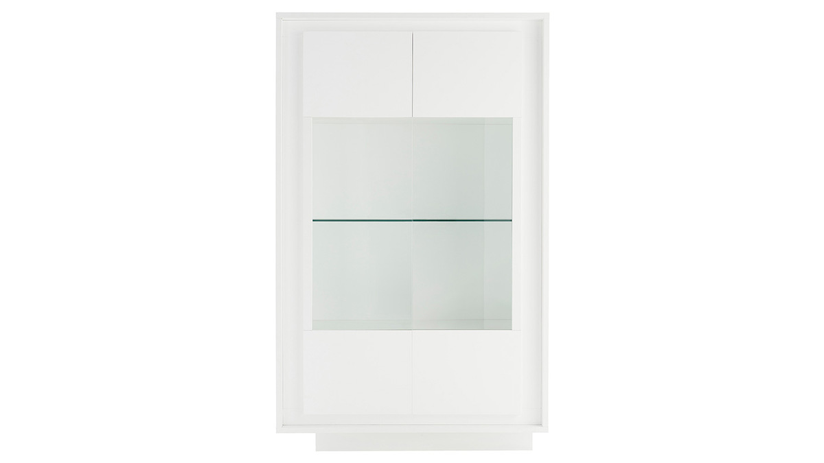 Mobiletto buffet in vetro design Bianco LAND
