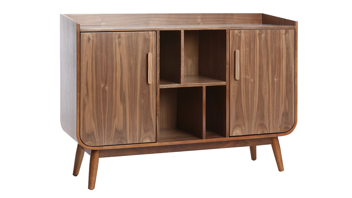 Mobiletto buffet vintage in legno noce HALLEN