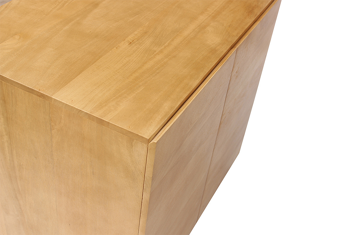 Mobiletto da bagno in legno massello di mango L80 cm YPSTER