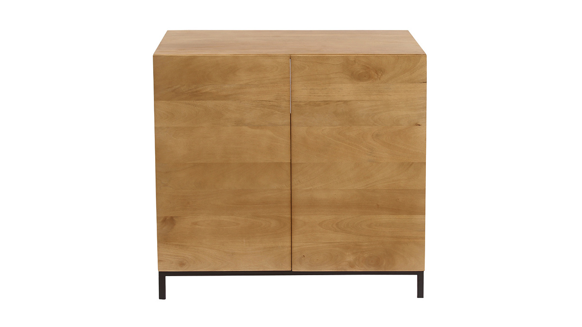 Mobiletto da bagno in legno massello di mango L80 cm YPSTER