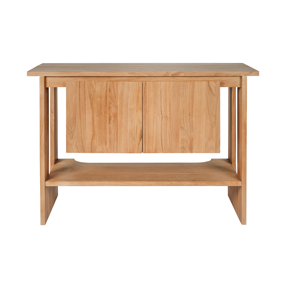 Mobiletto da bagno in legno massiccio di teak L120 cm ALBE