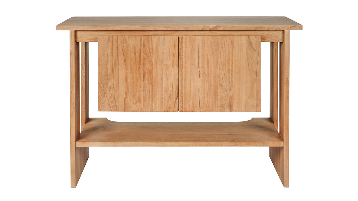 Mobiletto da bagno in legno massiccio di teak L120 cm ALBE