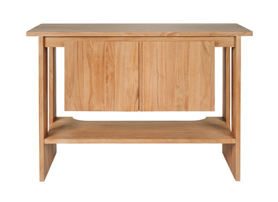 Mobiletto da bagno in legno massiccio di teak L120 cm ALBE