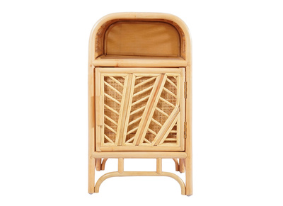 Mobiletto da scrivania 1 anta in rattan GALON