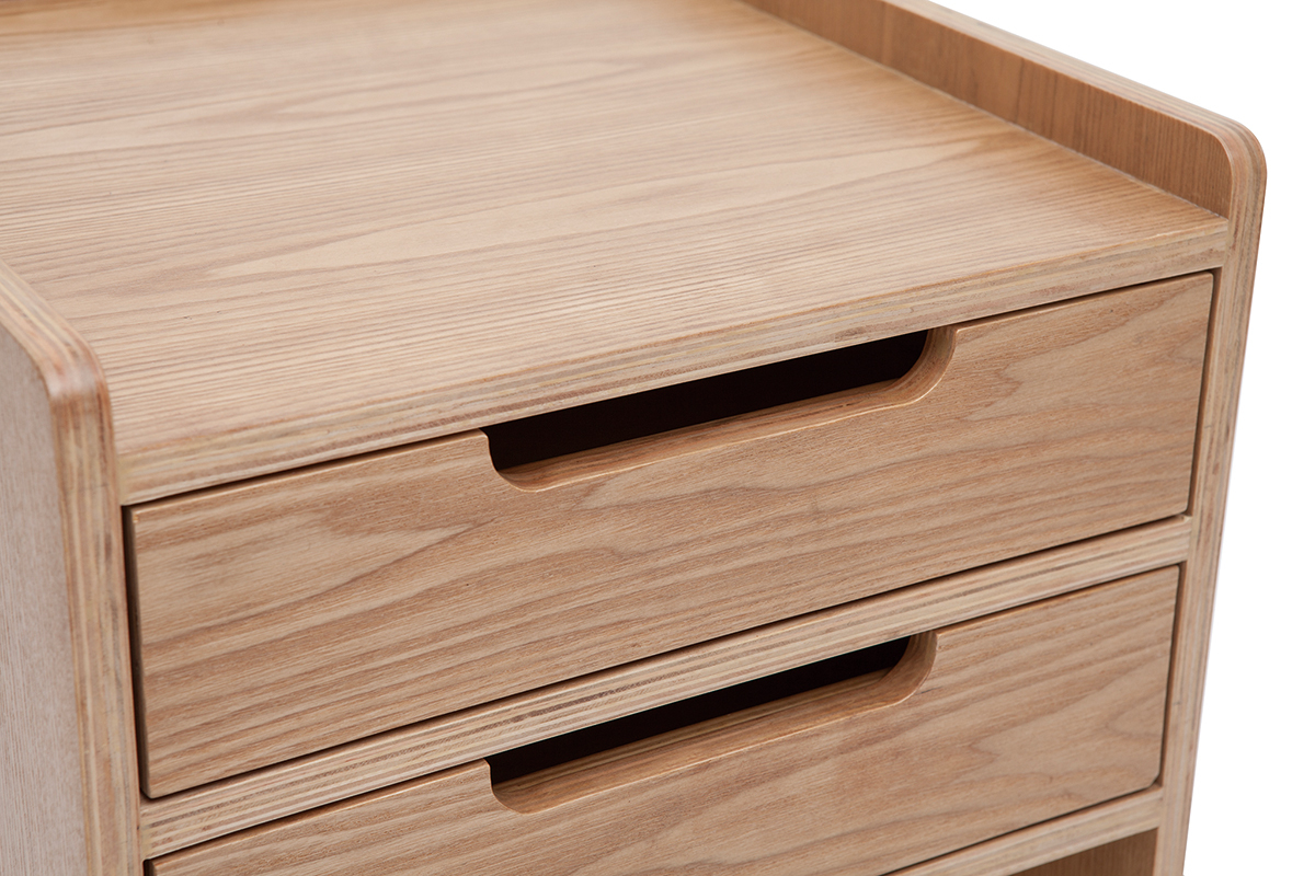 Mobiletto da scrivania scandinavo in legno OPUS