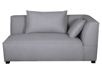 Modulo angolare destro per divano in tessuto grigio chiaro PLURIEL