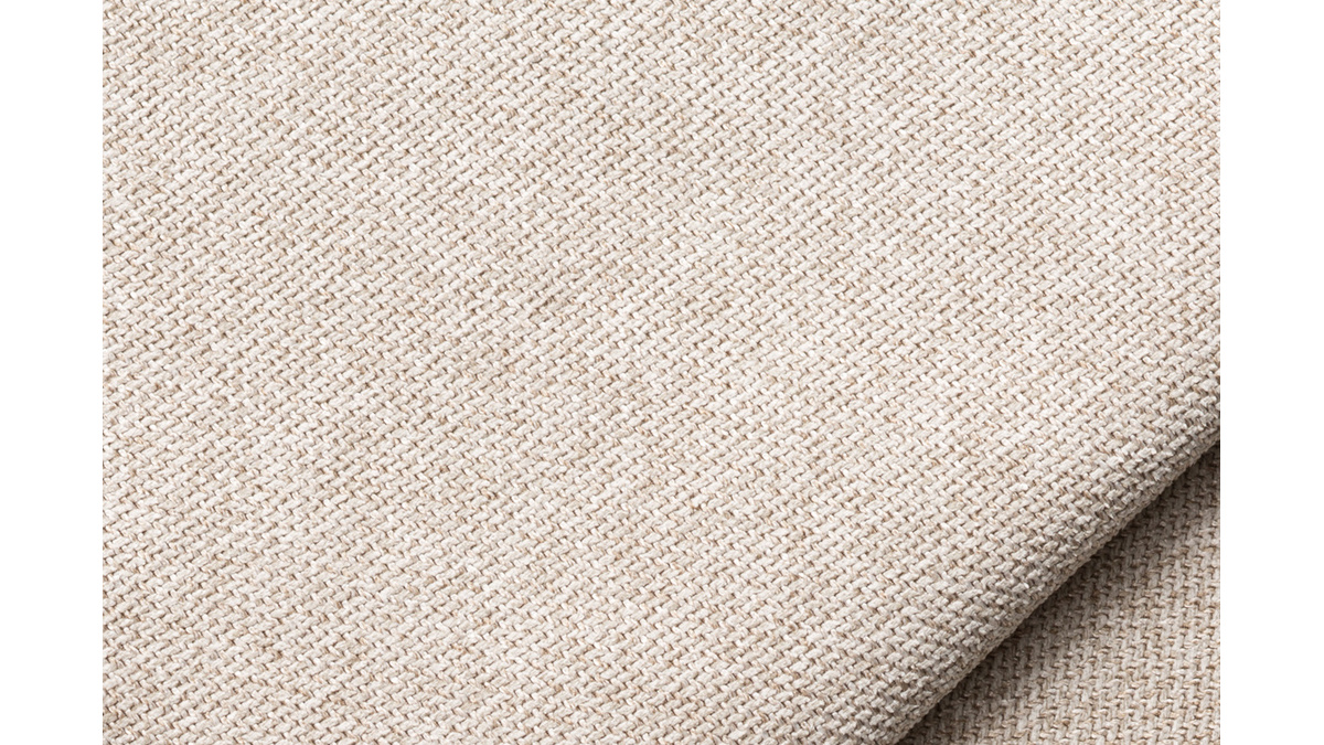 Modulo angolare sinistro per divano in tessuto beige PLURIEL