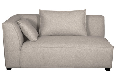 Modulo angolare sinistro per divano in tessuto beige PLURIEL
