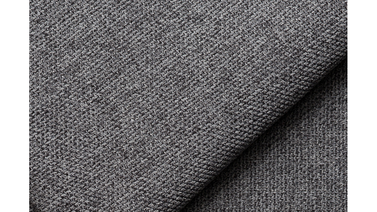 Modulo angolare sinistro per divano in tessuto grigio antracite PLURIEL
