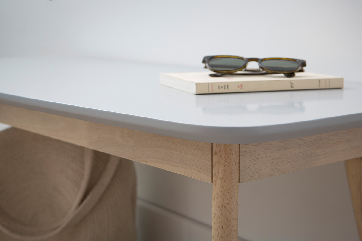 Panca design 100 cm Grigio chiaro LEENA